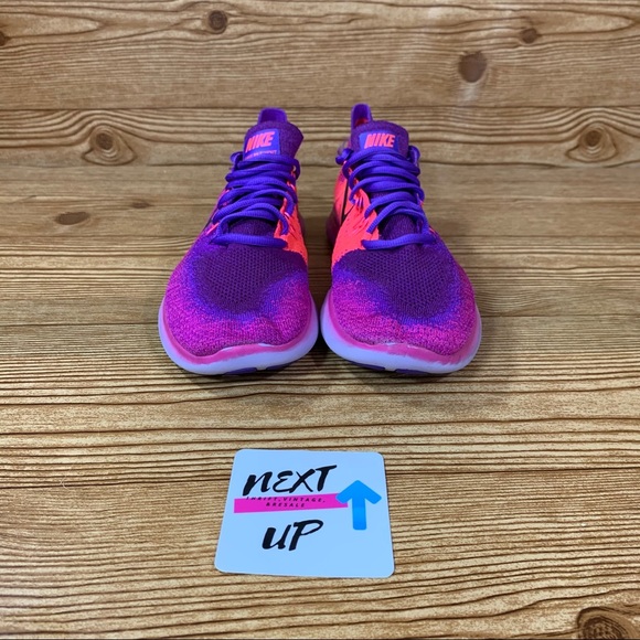 *SOLD* Nike Free RN flyknit 2017 Fire Pink Grape - Picture 2 of 8